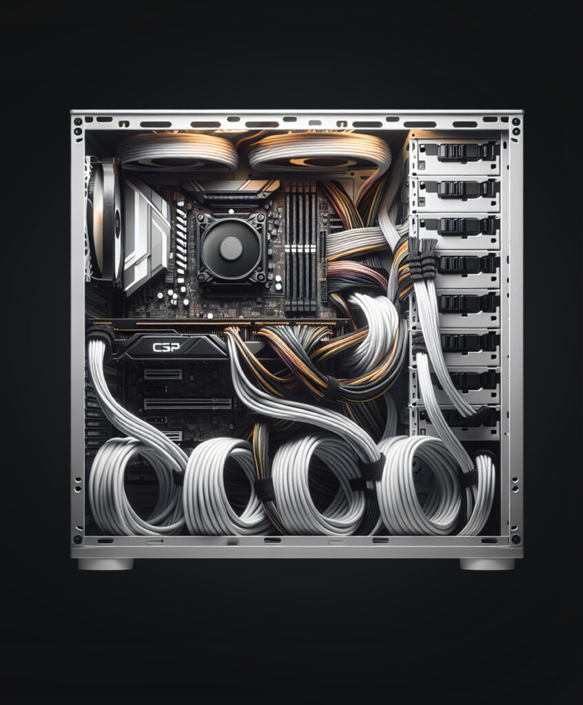 Clean & Airflow-Optimized Cable Routing